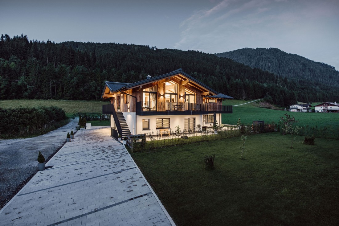 Dämmerungsfoto Appartement Juma Flachau